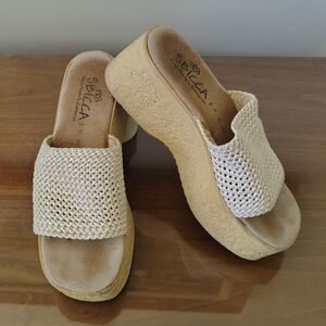 Y2K Vintage Sbicca Platform Mule Sandals